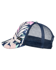 The Roxy Girls Girls Honey Coconut Trucker Cap in Naval Academy