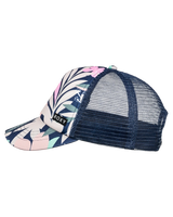 The Roxy Girls Girls Honey Coconut Trucker Cap in Naval Academy