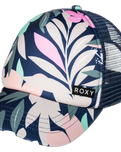 The Roxy Girls Girls Honey Coconut Trucker Cap in Naval Academy