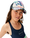 The Roxy Girls Girls Honey Coconut Trucker Cap in Naval Academy