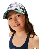 The Roxy Girls Girls Honey Coconut Trucker Cap in Naval Academy