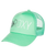 The Roxy Girls Girls Reggae Town Trucker Cap in Zephyr Green