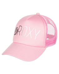 The Roxy Girls Girls Reggae Town Trucker Cap in Prism Pink