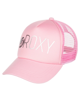 The Roxy Girls Girls Reggae Town Trucker Cap in Prism Pink