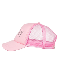 The Roxy Girls Girls Reggae Town Trucker Cap in Prism Pink