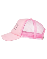 The Roxy Girls Girls Reggae Town Trucker Cap in Prism Pink