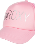 The Roxy Girls Girls Reggae Town Trucker Cap in Prism Pink