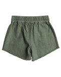 The Roxy Girls Girls Scenic Route Twill Shorts in Agave Green