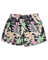 The Roxy Girls Girls Blue Ocean Floor Shorts in Naval Academy & Ilacabo