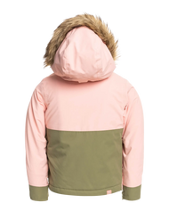 The Roxy Girls Girls Shelter Technical Jacket in Deep Lichen Green