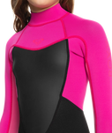 The Roxy Girls Prologue 2/2mm Back Zip Shorty Wetsuit in Festival Fuchsia