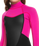 The Roxy Girls Prologue 2/2mm Back Zip Shorty Wetsuit in Festival Fuchsia