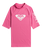 The Roxy Girls Whole Hearted Rash Vest in Shocking Pink