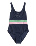 Girls Ilacabo Active One Piece Swimsuit in Naval Academy