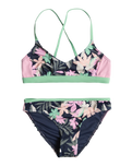 The Roxy Girls Girls Ilacabo Active Bikini Set in Naval Academy & Ilacabo