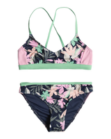 The Roxy Girls Girls Ilacabo Active Bikini Set in Naval Academy & Ilacabo