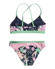 The Roxy Girls Girls Ilacabo Active Bikini Set in Naval Academy & Ilacabo