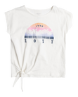 The Roxy Girls Girls Pura Playa T-Shirt in Snow White