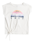 The Roxy Girls Girls Pura Playa T-Shirt in Snow White