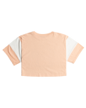 The Roxy Girls Girls Lets Get It Started T-Shirt in Peach Parfait