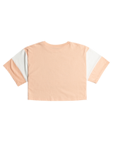 The Roxy Girls Girls Lets Get It Started T-Shirt in Peach Parfait