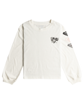 The Roxy Girls Girls Let Somebody Go Long Sleeve T-Shirt in Egret