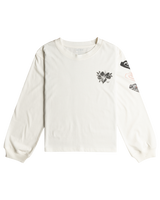 The Roxy Girls Girls Let Somebody Go Long Sleeve T-Shirt in Egret