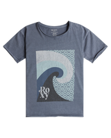 The Roxy Girls Girls Sapphire Moonlight T-Shirt in Wild Wind Blue