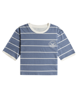 The Roxy Girls Girls That Summer Night T-Shirt in Wild Wind Naval Stripe