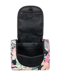 The Roxy Travel Dance Makeup Bag in Anthracite Palm