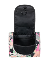 The Roxy Travel Dance Makeup Bag in Anthracite Palm