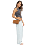 The Roxy Womens Singing Waves Crossbody Bag in Camel