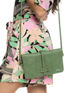 The Roxy Womens Singing Waves Crossbody Bag in Agave Green