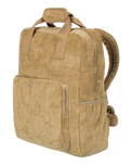 The Roxy Feeling Good Corduroy Backpack in Oil Green