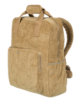 The Roxy Feeling Good Corduroy Backpack in Oil Green