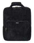 The Roxy Feeling Good Corduroy Backpack in Anthracite