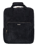 The Roxy Feeling Good Corduroy Backpack in Anthracite