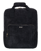 The Roxy Feeling Good Corduroy Backpack in Anthracite