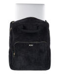 The Roxy Feeling Good Corduroy Backpack in Anthracite