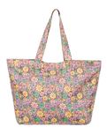 The Roxy Anti Bad Vibes Beach Bag in Rootbeer