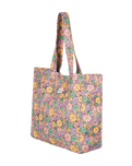 The Roxy Anti Bad Vibes Beach Bag in Rootbeer