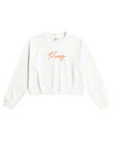 The Roxy Womens Break Away Sweatshirt in Snow White