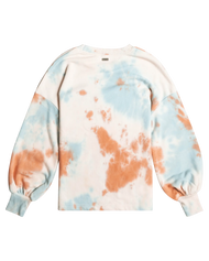 The Roxy Womens Kindred Souls Sweatshirt in Snow White On Mars