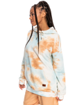 The Roxy Womens Ocean Goer Hoodie in Snow White On Mars