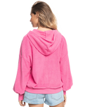 The Roxy Womens Time Will Tell Hoodie in Pink Guava