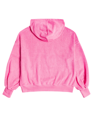 The Roxy Womens Time Will Tell Hoodie in Pink Guava