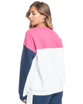 The Roxy Womens Keep On Moving Sweatshirt in Snow White