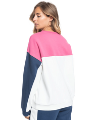 The Roxy Womens Keep On Moving Sweatshirt in Snow White