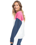 The Roxy Womens Keep On Moving Sweatshirt in Snow White