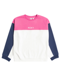 The Roxy Womens Keep On Moving Sweatshirt in Snow White